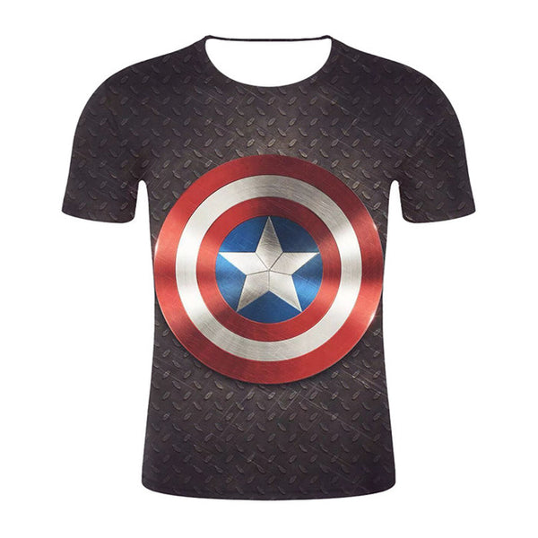 New Summer Marvel Avengers 3D Printed Ironman T Shirt Men Compression Crossfit Short Sleeve Men T-Shirt Fashion Fitness Clothing