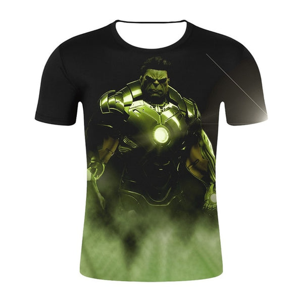 New Summer Marvel Avengers 3D Printed Ironman T Shirt Men Compression Crossfit Short Sleeve Men T-Shirt Fashion Fitness Clothing