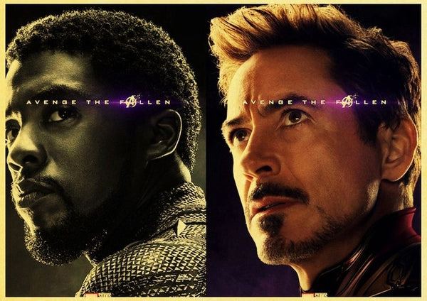 2019 New Marvel Movie Avengers Endgame Poster Kraft Paper Super Hero Retro Poster and Prints Cafe Room Wall Sticker Art Painting