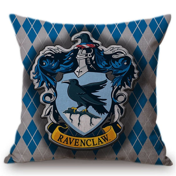 Hot Sales Harry Potter Printed Cushion Cover Hufflepuff Gryffindor Slytherin Ravenclaw Decorative Sofa Throw Pillow Case