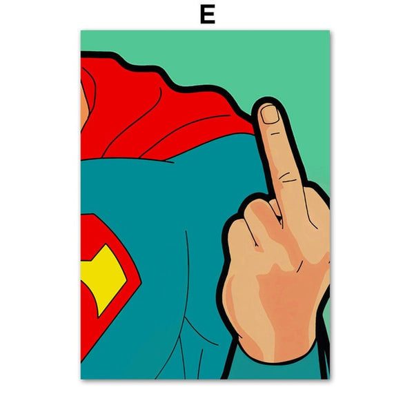 Batman Superman Movie Super Hero Gay Wall Art Canvas Painting Nordic Posters And Prints Wall Pictures For Living Room Home Decor