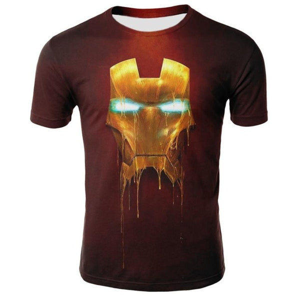Marvel Avengers Iron Man 3D Print T-shirt