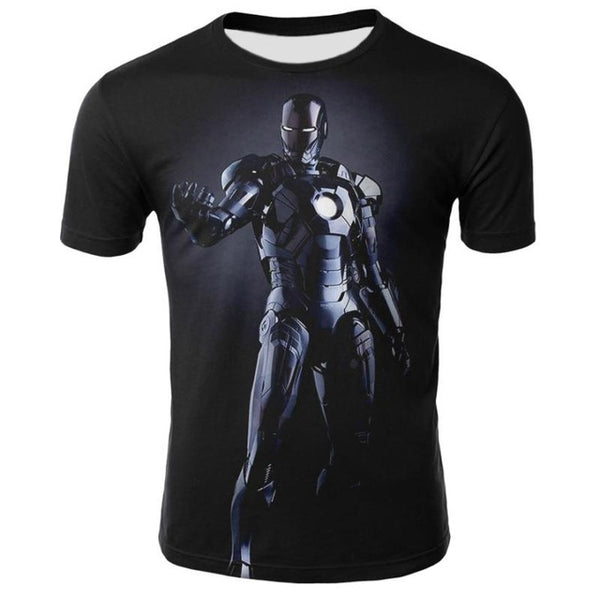 Marvel Avengers Iron Man 3D Print T-shirt
