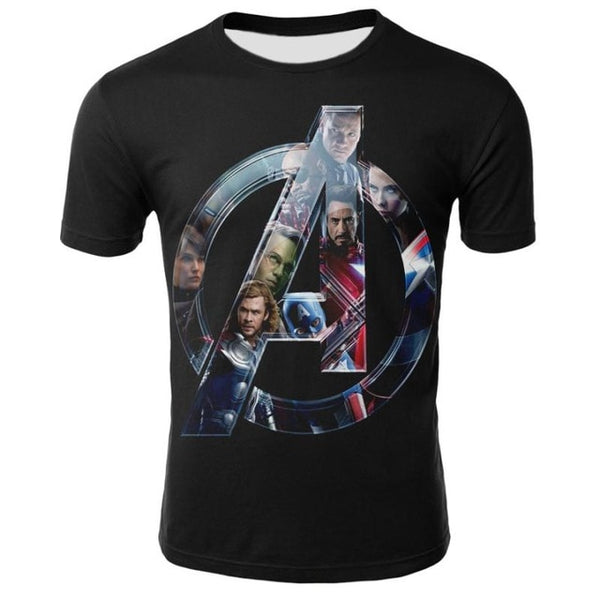 Marvel Avengers Iron Man 3D Print T-shirt