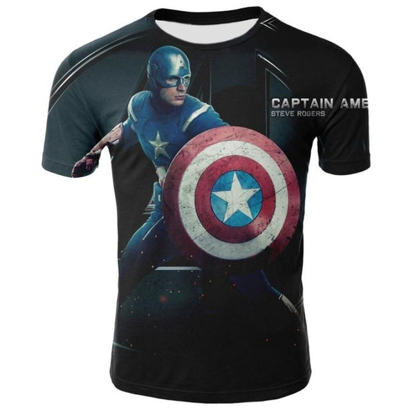 Marvel Avengers Iron Man 3D Print T-shirt