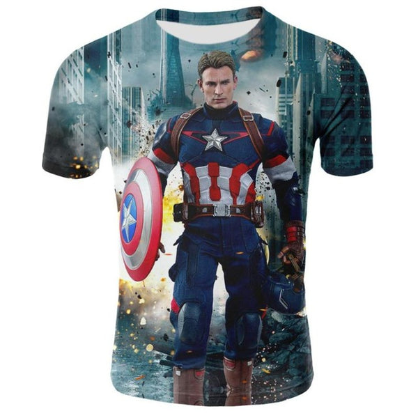 Marvel Avengers Iron Man 3D Print T-shirt