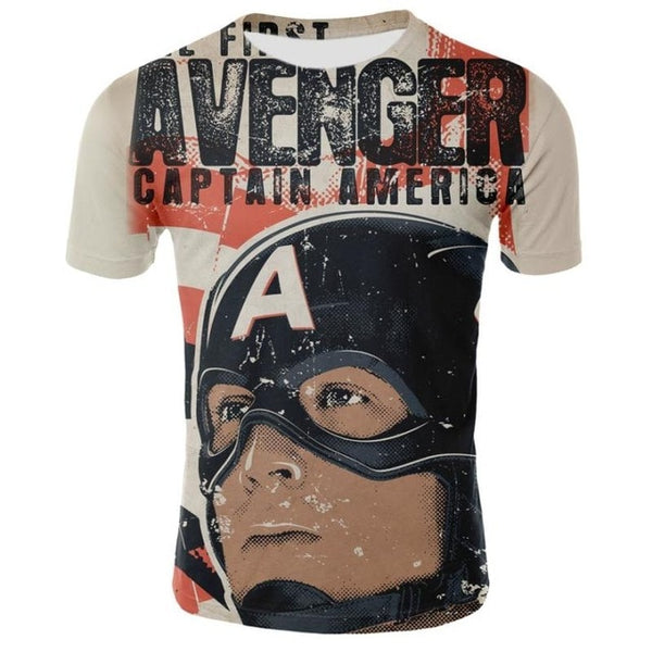 Marvel Avengers Iron Man 3D Print T-shirt
