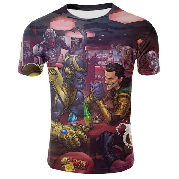 Marvel Avengers Iron Man 3D Print T-shirt