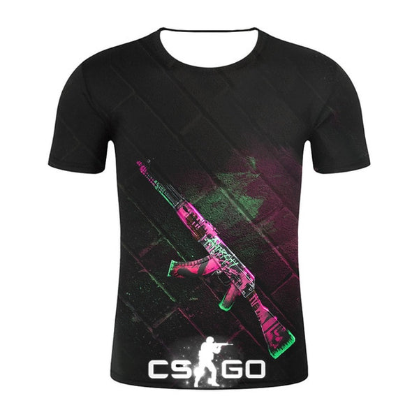CSGO 3D Men T-shirt Top Quality Brand Clothing Funny T-Shirt Mens Tee 2019 Counter Strike Global Offensive CS GO Gamer T Shirt