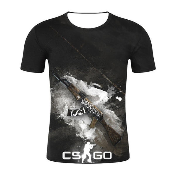 CSGO 3D Men T-shirt Top Quality Brand Clothing Funny T-Shirt Mens Tee 2019 Counter Strike Global Offensive CS GO Gamer T Shirt