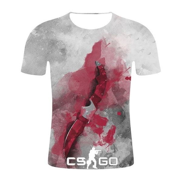 CSGO 3D Men T-shirt Top Quality Brand Clothing Funny T-Shirt Mens Tee 2019 Counter Strike Global Offensive CS GO Gamer T Shirt