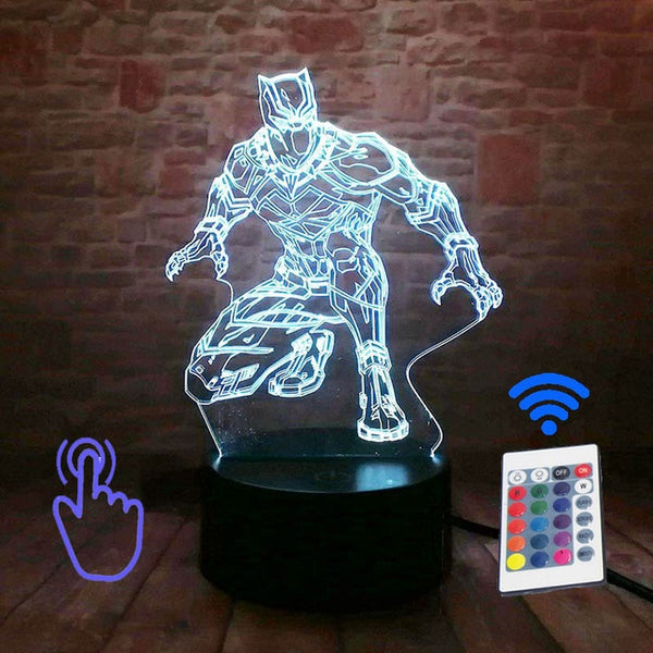 Marvel Iron Man Figurine 3D Illusion LED NightLight Colourful Flashing Light Avengers Figure IronMan Mask Model Toys