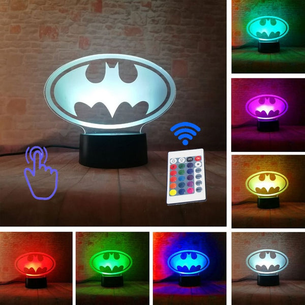 Marvel Iron Man Figurine 3D Illusion LED NightLight Colourful Flashing Light Avengers Figure IronMan Mask Model Toys