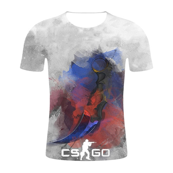 CS GO Gamer T Shirt 2019 Hot Counter Strike Global Offensive CSGO Men Tshirt Top Quality Brand Clothing Funny 3D T-Shirt Tee