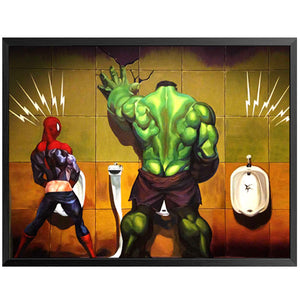 Funny Toilet Bathroom Picture Nordic Poster Posters And Prints Wall Art Canvas Painting Wall Pictures For Living Room Unframed