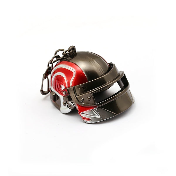 Game PUBG Keychain Battle Grounds Keychain Helmet Figure Pendant Antique Metal Key Ring llaveros Car Key Chains