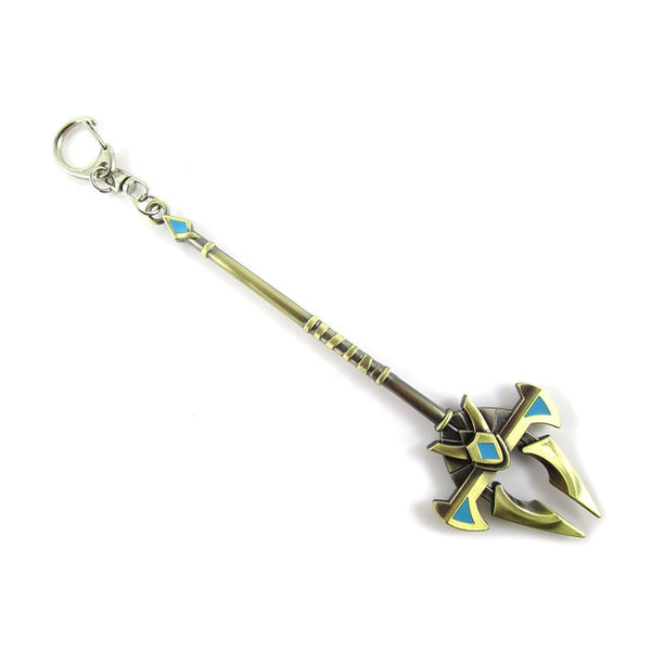 Bsarai LOL The Emperor of the Sands Azir 16cm/6.3in'' sword Model Key Chain Ring