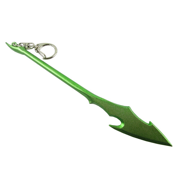 Bsarai LOL Night Moon The Spear of Vengeance Kalista 16cm/6.3'' Staff Toy Model Key Chain Ring