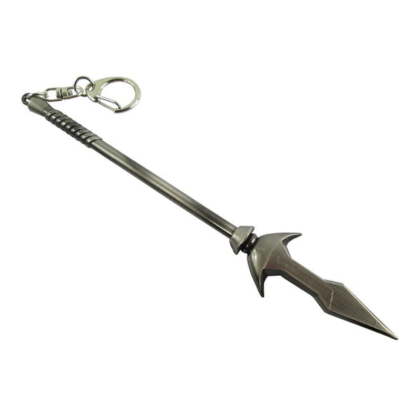 Bsarai LOL Night Moon The Spear of Vengeance Kalista 16cm/6.3'' Staff Toy Model Key Chain Ring