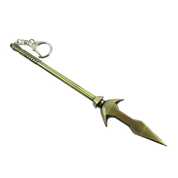 Bsarai LOL Night Moon The Spear of Vengeance Kalista 16cm/6.3'' Staff Toy Model Key Chain Ring