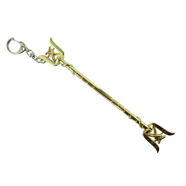 Bsarai LOL Lady of Luminosity Luxanna Crownguard Steel Legion Lux sword staff Toy Model Key Chain Ring