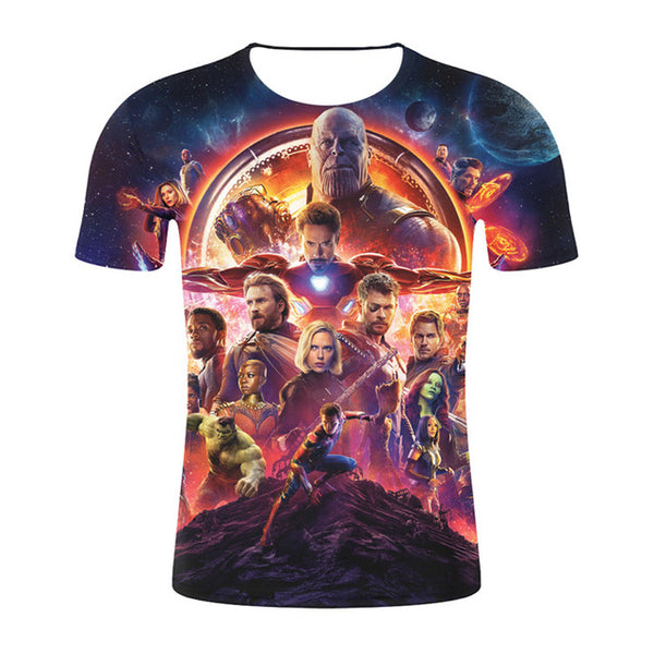 Summer 3D Print Compression T-Shirt Men Marvel Comic Superhero Spiderman Superman Batman Short Sleeve T Shirt Fitness Clothing