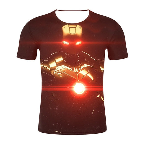 Summer 3D Print Compression T-Shirt Men Marvel Comic Superhero Spiderman Superman Batman Short Sleeve T Shirt Fitness Clothing
