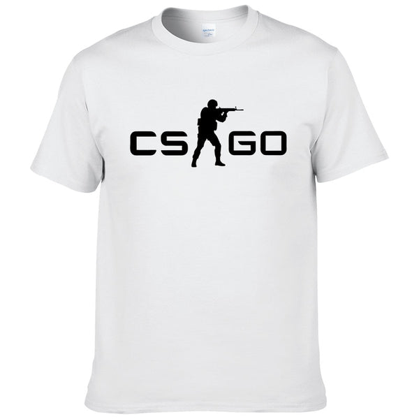 2019Summer New Loose CS GO Hip-Hop Cool Print T-Shirt Summer Men's Short Sleeve Cotton T-Shirt  #127