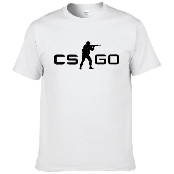 2019Summer New Loose CS GO Hip-Hop Cool Print T-Shirt Summer Men's Short Sleeve Cotton T-Shirt  #127