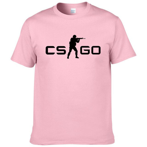 2019Summer New Loose CS GO Hip-Hop Cool Print T-Shirt Summer Men's Short Sleeve Cotton T-Shirt  #127