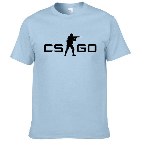 2019Summer New Loose CS GO Hip-Hop Cool Print T-Shirt Summer Men's Short Sleeve Cotton T-Shirt  #127