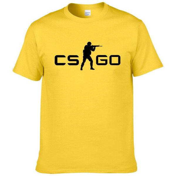 2019Summer New Loose CS GO Hip-Hop Cool Print T-Shirt Summer Men's Short Sleeve Cotton T-Shirt  #127