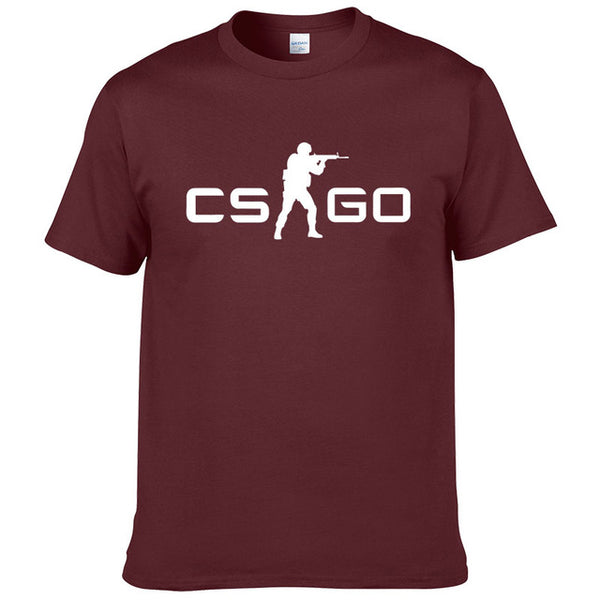 2019Summer New Loose CS GO Hip-Hop Cool Print T-Shirt Summer Men's Short Sleeve Cotton T-Shirt  #127