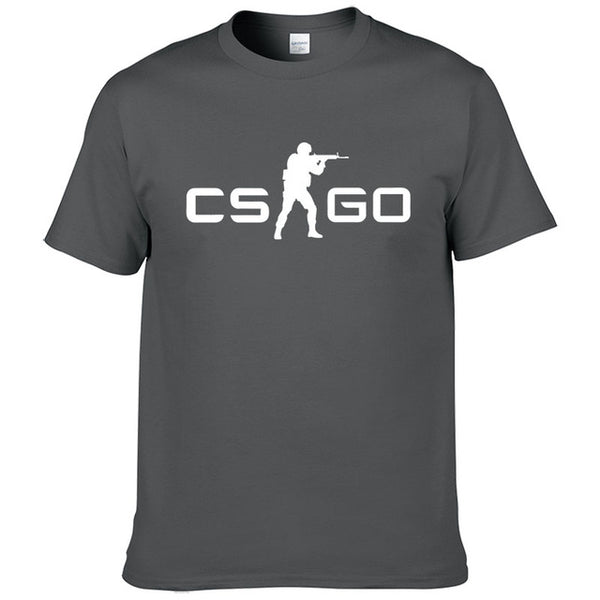 2019Summer New Loose CS GO Hip-Hop Cool Print T-Shirt Summer Men's Short Sleeve Cotton T-Shirt  #127