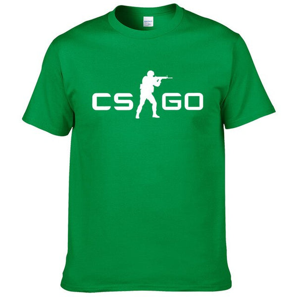2019Summer New Loose CS GO Hip-Hop Cool Print T-Shirt Summer Men's Short Sleeve Cotton T-Shirt  #127