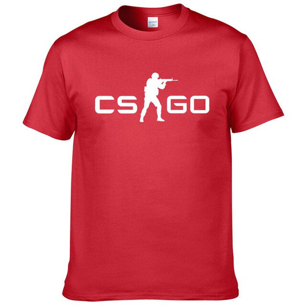2019Summer New Loose CS GO Hip-Hop Cool Print T-Shirt Summer Men's Short Sleeve Cotton T-Shirt  #127