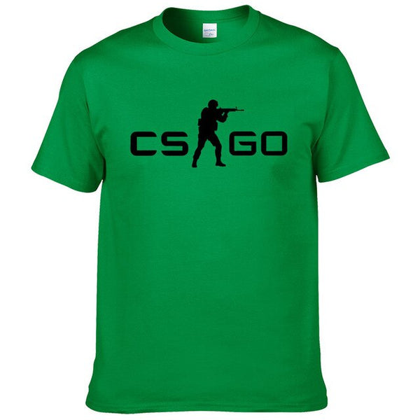 2019Summer New Loose CS GO Hip-Hop Cool Print T-Shirt Summer Men's Short Sleeve Cotton T-Shirt  #127