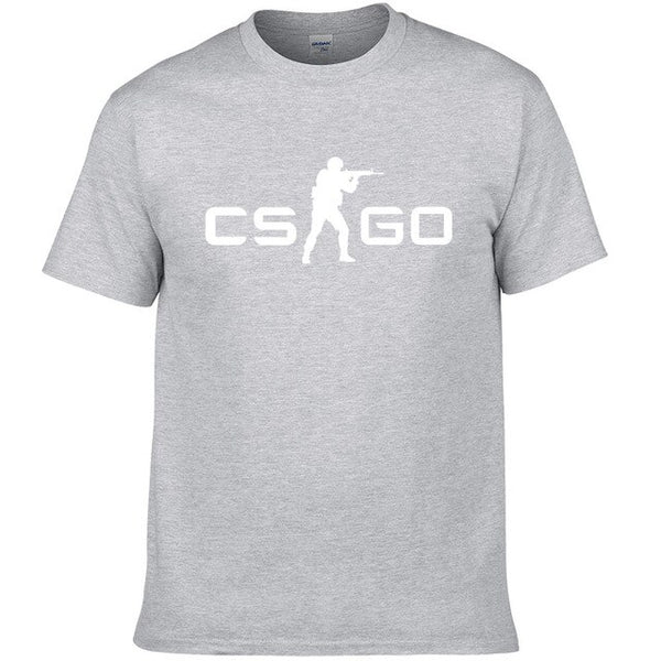 2019Summer New Loose CS GO Hip-Hop Cool Print T-Shirt Summer Men's Short Sleeve Cotton T-Shirt  #127