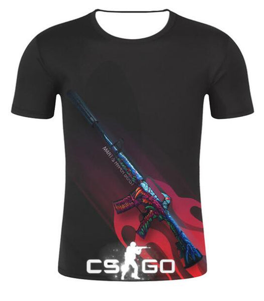 Cool CS GO Gamers Men t shirt summer new csgo men cozy t -shirt 3D print high quality top tees brand clothing hip hop street
