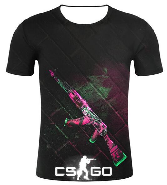 Cool CS GO Gamers Men t shirt summer new csgo men cozy t -shirt 3D print high quality top tees brand clothing hip hop street