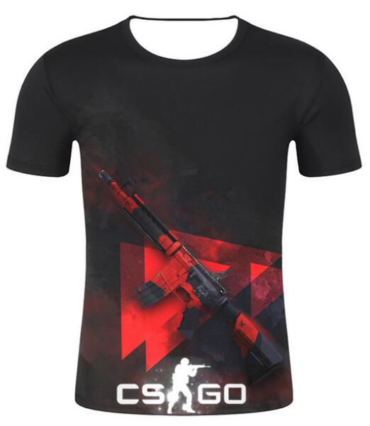Cool CS GO Gamers Men t shirt summer new csgo men cozy t -shirt 3D print high quality top tees brand clothing hip hop street
