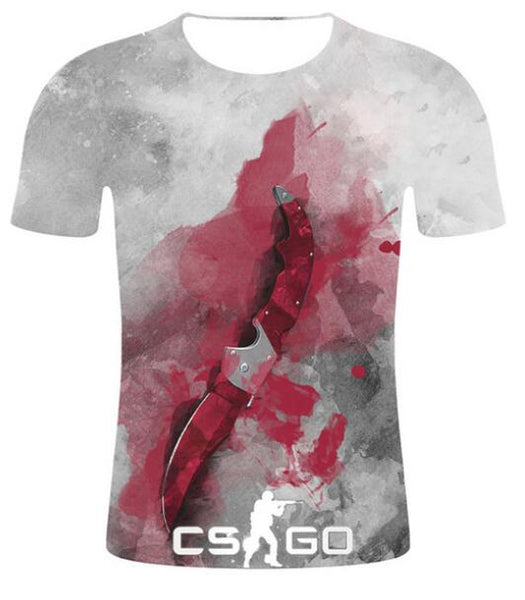 Cool CS GO Gamers Men t shirt summer new csgo men cozy t -shirt 3D print high quality top tees brand clothing hip hop street