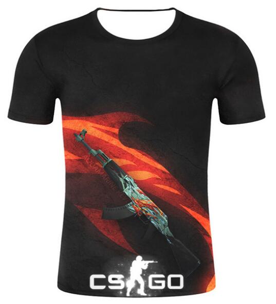 Cool CS GO Gamers Men t shirt summer new csgo men cozy t -shirt 3D print high quality top tees brand clothing hip hop street