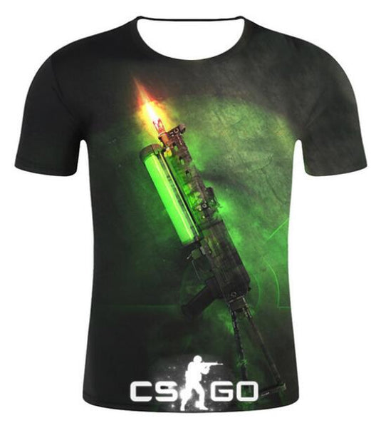 Cool CS GO Gamers Men t shirt summer new csgo men cozy t -shirt 3D print high quality top tees brand clothing hip hop street