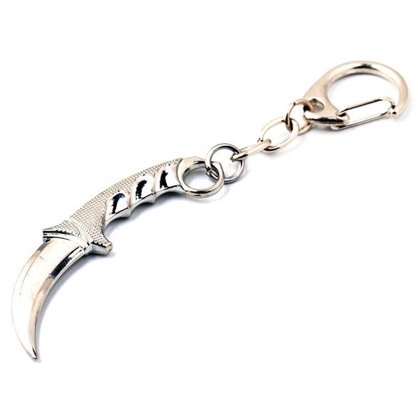 CS GO Game Counter Strike CSGO Model Keyring Karambit M9 Bayonet Dagger Claw Knife Pendant Keychain Choker Necklace drop-ship