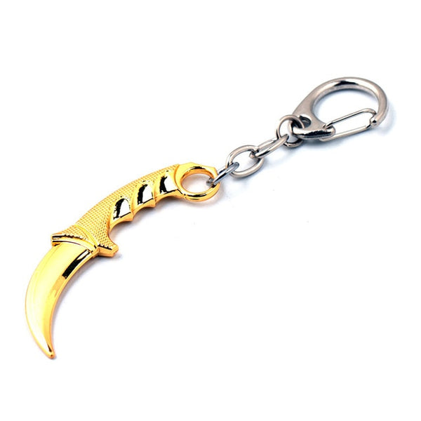 CS GO Game Counter Strike CSGO Model Keyring Karambit M9 Bayonet Dagger Claw Knife Pendant Keychain Choker Necklace drop-ship