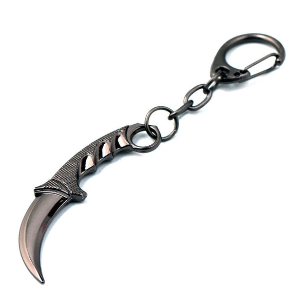 CS GO Game Counter Strike CSGO Model Keyring Karambit M9 Bayonet Dagger Claw Knife Pendant Keychain Choker Necklace drop-ship