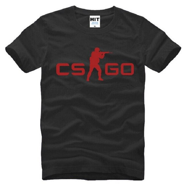 Summer Style COUNTER STRIKE GLOBAL CS Gun T Shirts Men Cotton Short Sleeve CS GO Printed Men's T-Shirt Fashion Male Game Top Tee