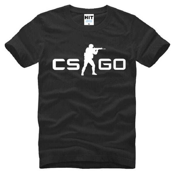 Summer Style COUNTER STRIKE GLOBAL CS Gun T Shirts Men Cotton Short Sleeve CS GO Printed Men's T-Shirt Fashion Male Game Top Tee