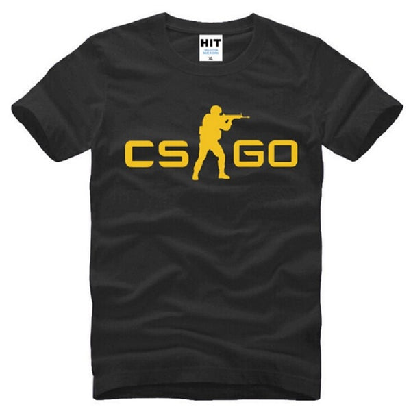 Summer Style COUNTER STRIKE GLOBAL CS Gun T Shirts Men Cotton Short Sleeve CS GO Printed Men's T-Shirt Fashion Male Game Top Tee